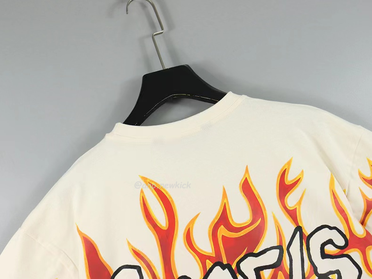 Palm Angels Graffiti Flame T Shirt Shorts Black White (22) - newkick.org